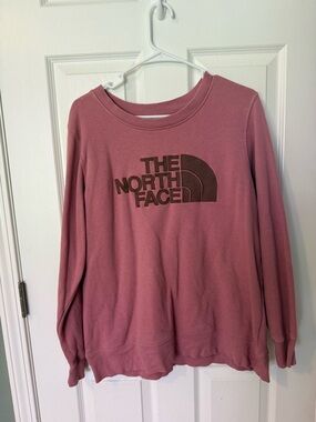 The North Face Dusty Rose Logo Crew Pullover